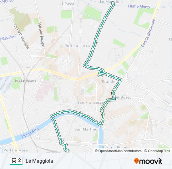 2 bus Line Map