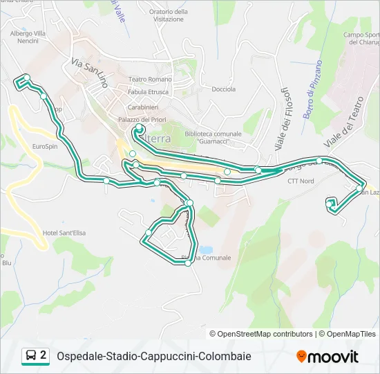 2 Bus Line Map