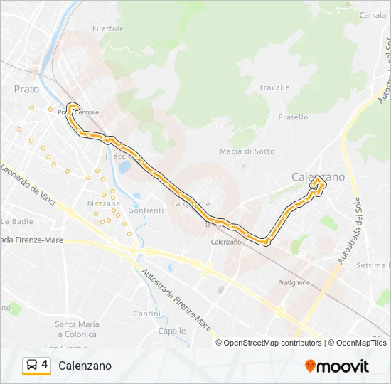 4 Bus Line Map