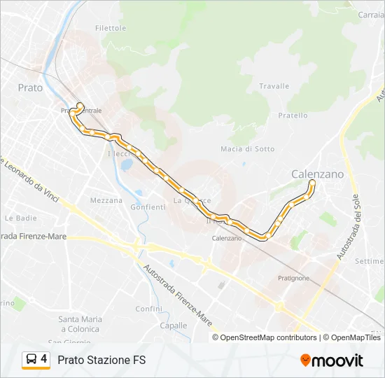 4 Bus Line Map