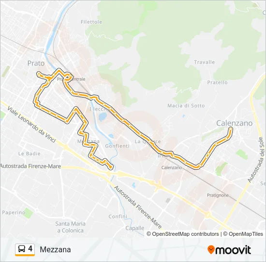 4 Bus Line Map