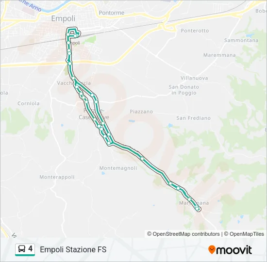 4 Bus Line Map