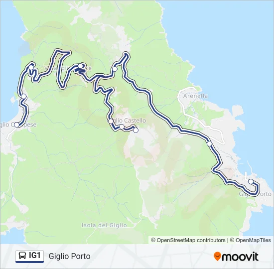 IG1 Bus Line Map