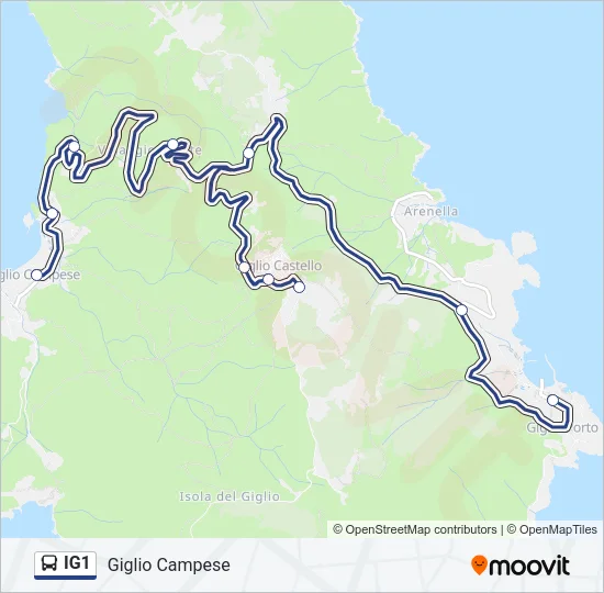 IG1 Bus Line Map