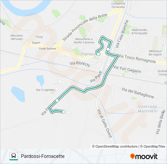 NAVETTA D Bus Line Map