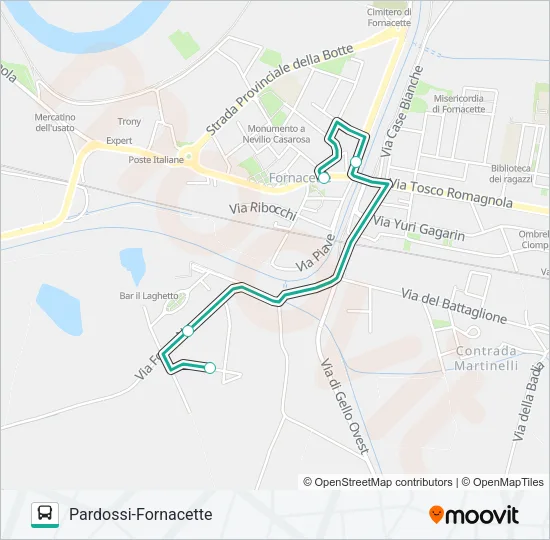 NAVETTA D Bus Line Map