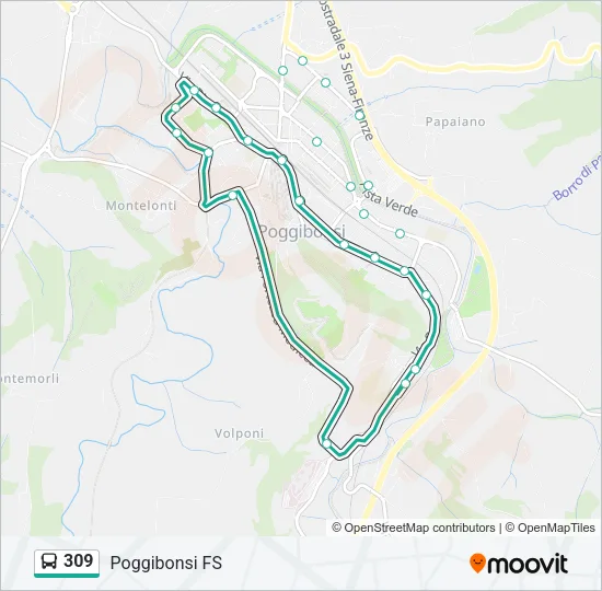 309 Bus Line Map