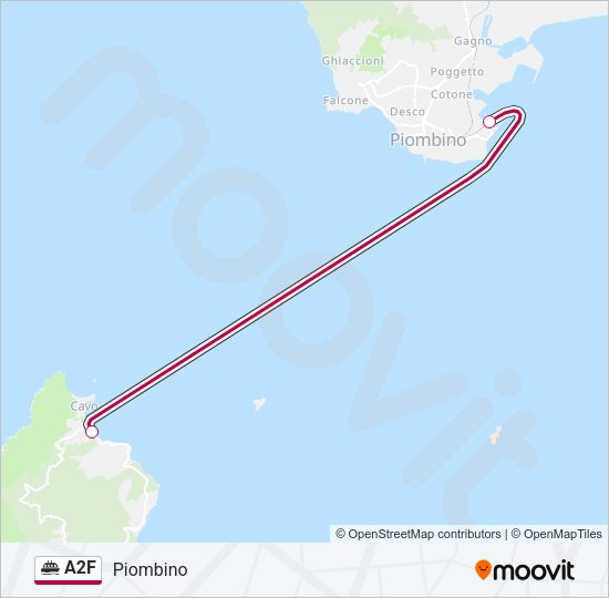 A2F Ferry Line Map