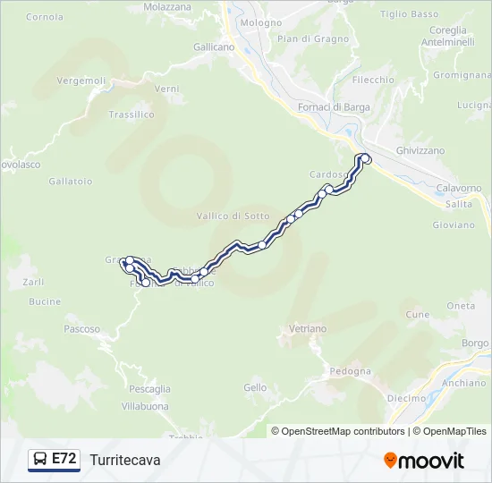 E72  Line Map