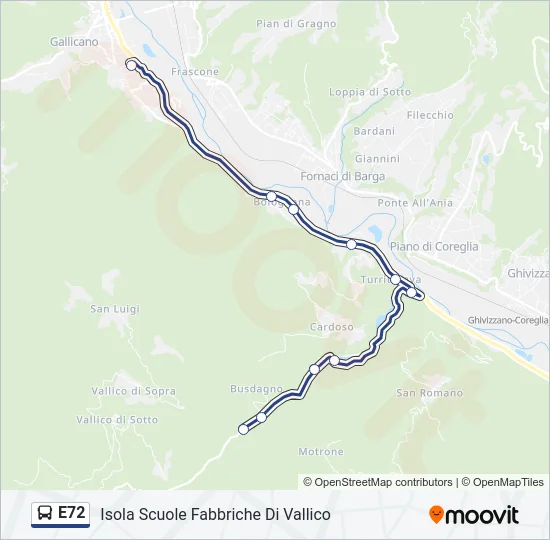 E72  Line Map