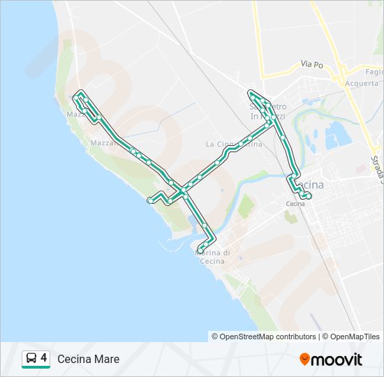 4 Bus Line Map