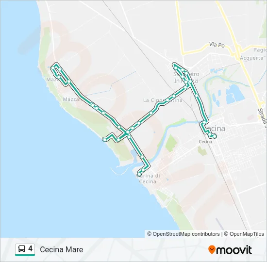 4 Bus Line Map