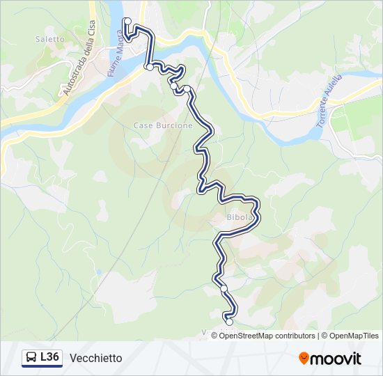 L36 Bus Line Map