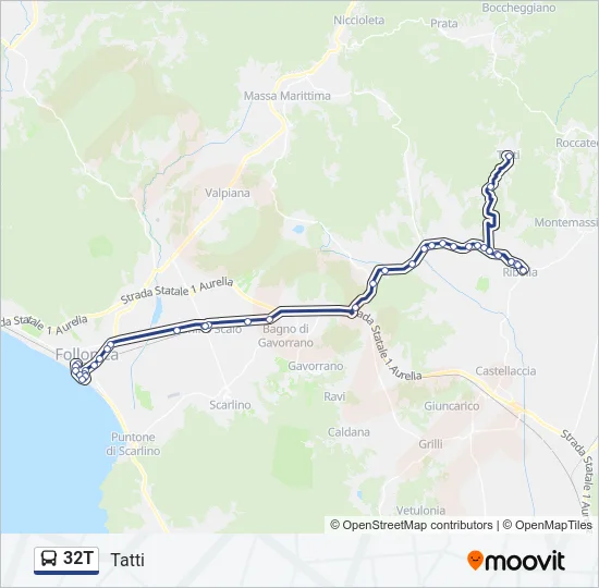 32T Bus Line Map