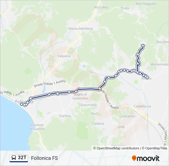 32T Bus Line Map