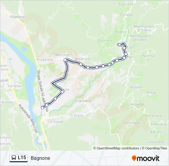 L15 Bus Line Map
