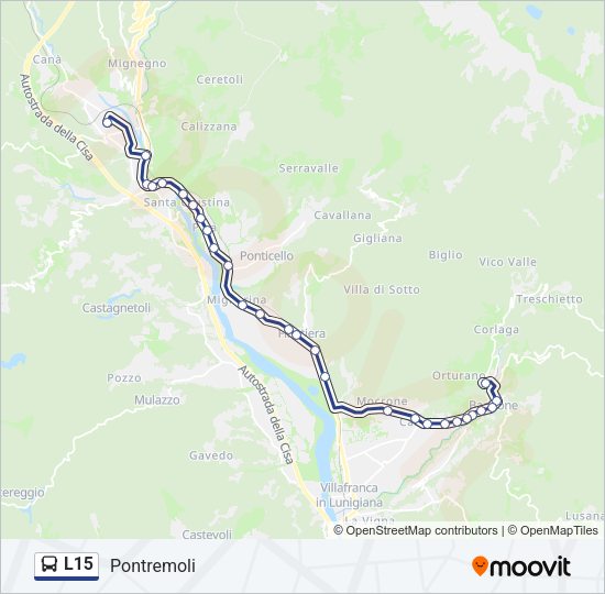 L15 Bus Line Map
