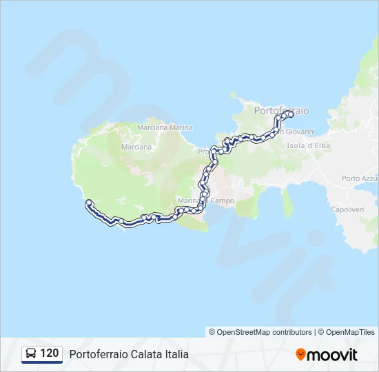 120 Bus Line Map