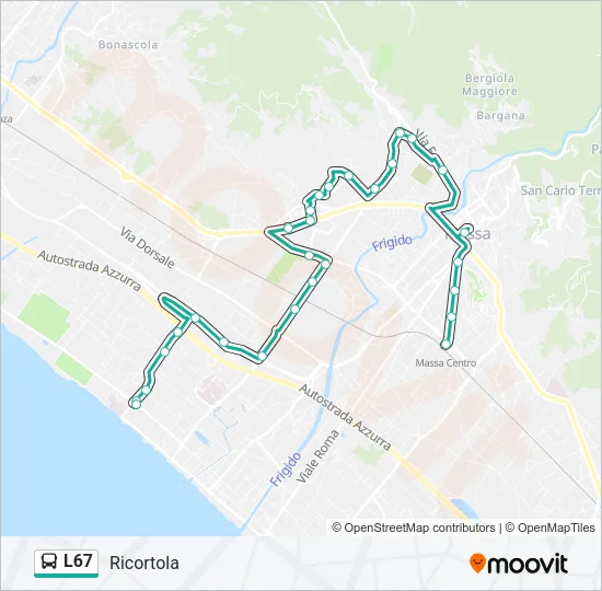 L67 Bus Line Map