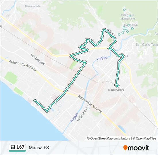 L67 Bus Line Map
