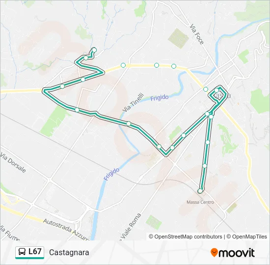 L67 Bus Line Map