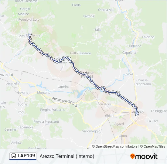 LAP109 Bus Line Map