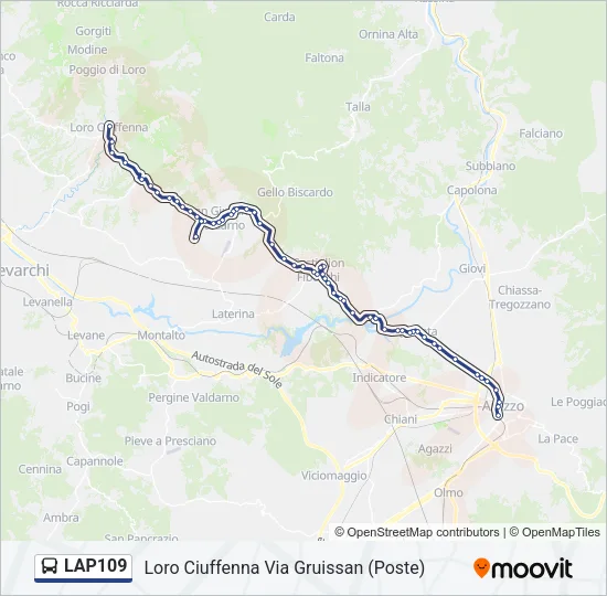 LAP109 Bus Line Map