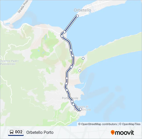 0O2 Bus Line Map