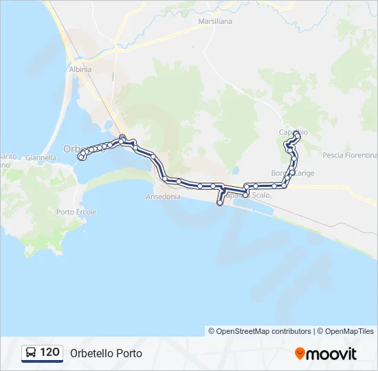 12O Bus Line Map