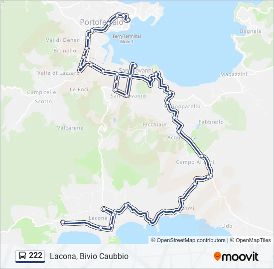 222 Bus Line Map