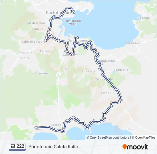 222 Bus Line Map