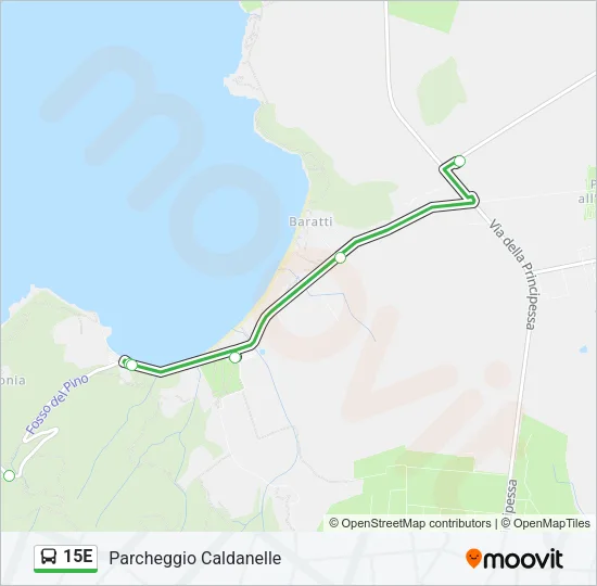 15E Bus Line Map
