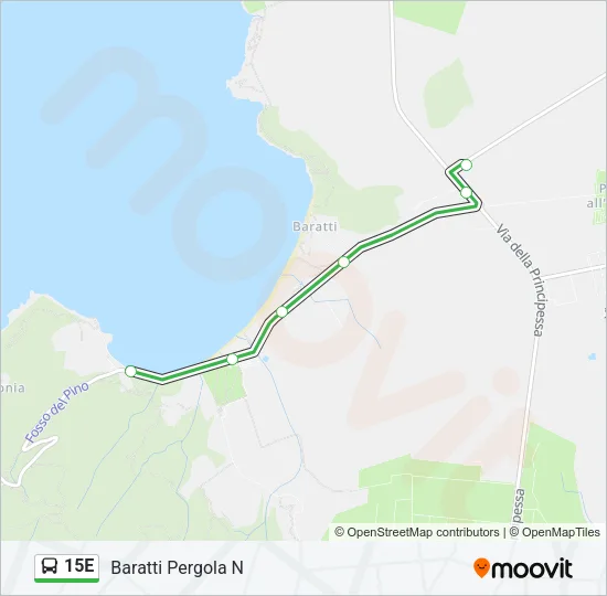 15E Bus Line Map