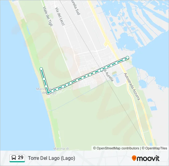 29 Bus Line Map