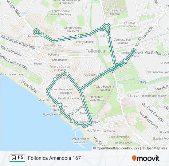 F5 Bus Line Map
