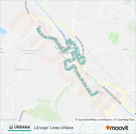 URBANA Bus Line Map