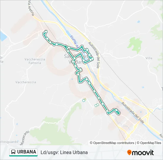 URBANA Bus Line Map