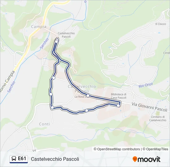 E61  Line Map