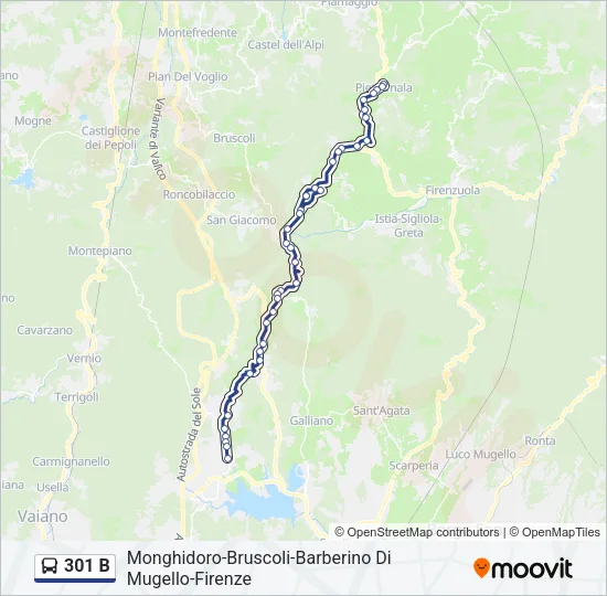 301 B  Line Map