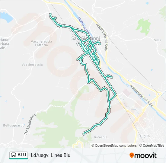 BLU Bus Line Map