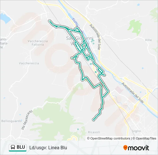 BLU Bus Line Map