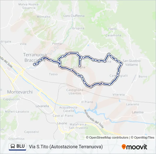BLU Bus Line Map