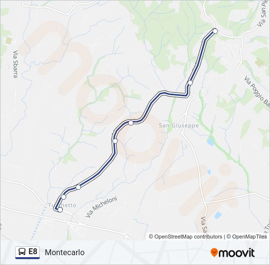 E8  Line Map