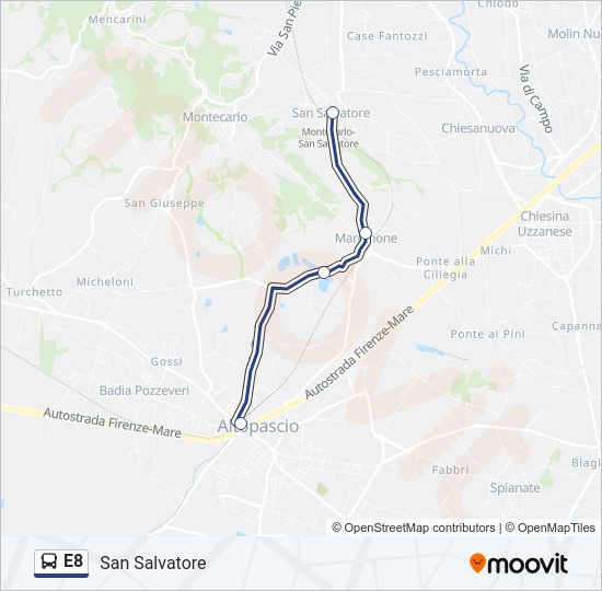 E8  Line Map
