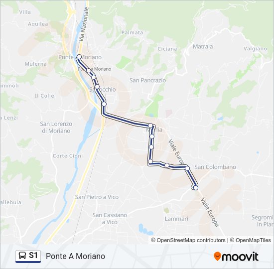 S1  Line Map