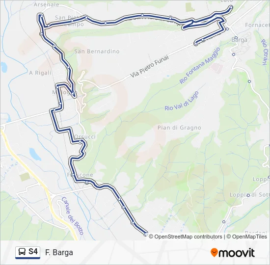 S4 Bus Line Map
