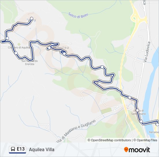 E13  Line Map