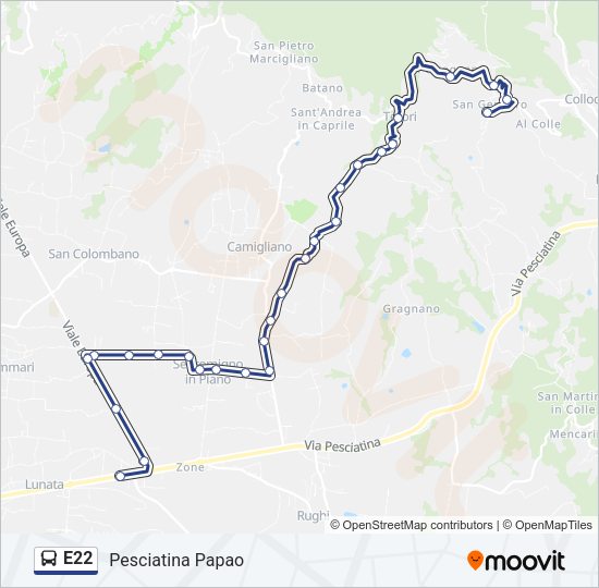 E22  Line Map