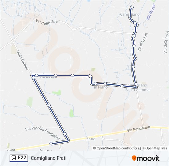 E22  Line Map