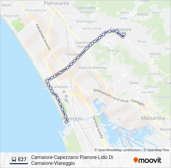 E27 Bus Line Map